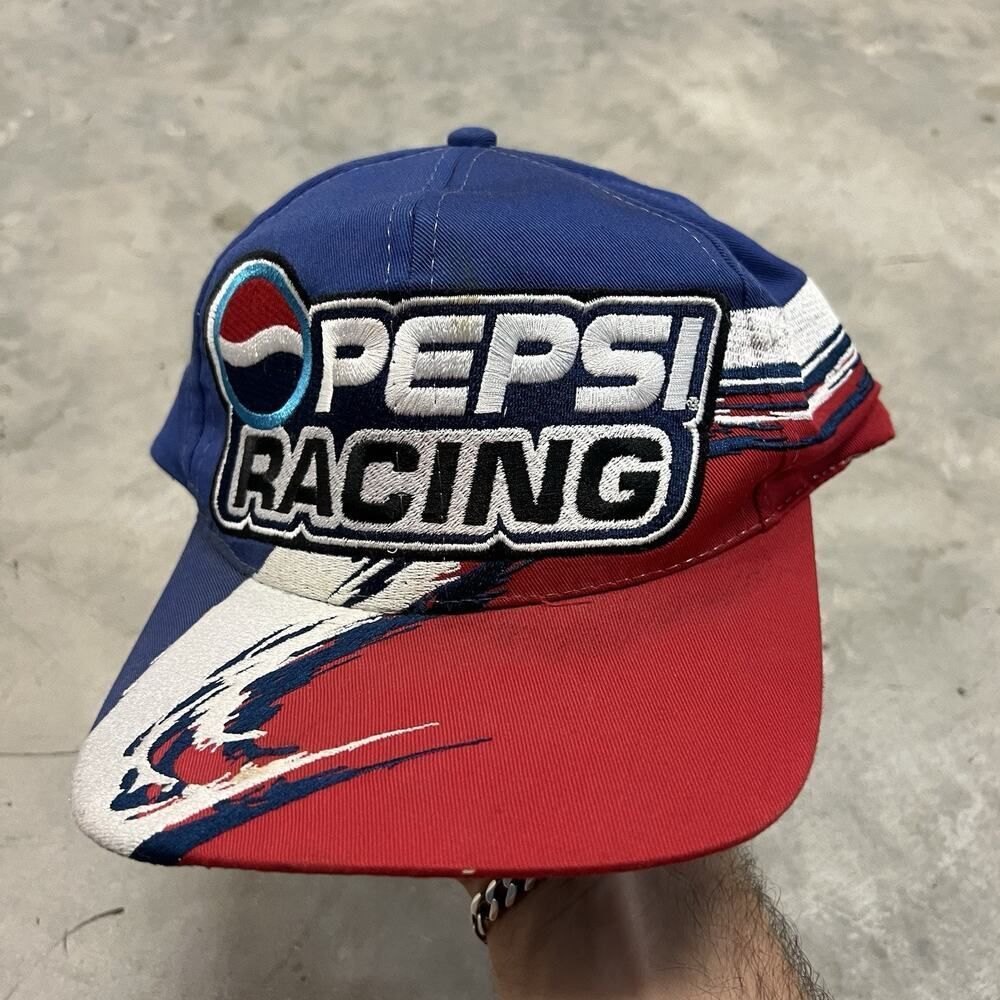 Vintage NASCAR #24 Jeff Gordon Pepsi Racing Snap Back Hat Chase Authentics